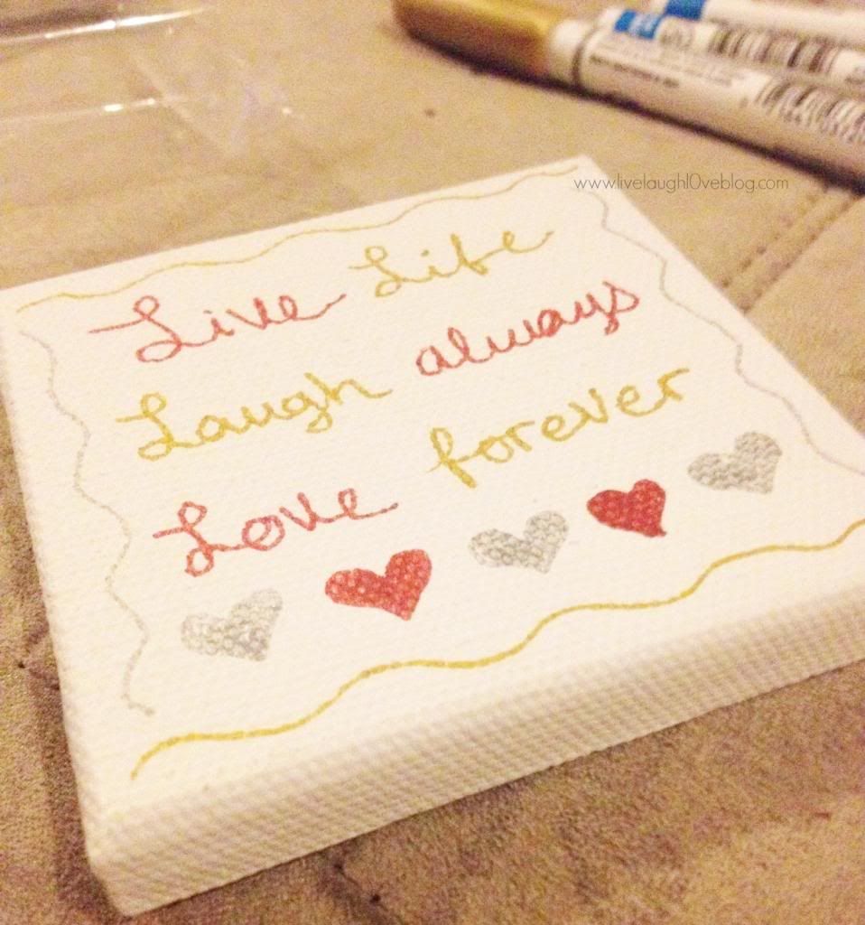 Live.Laugh.L0ve. // Mini Canvas Art Live.Laugh.L0ve. // Mini Canvas Art