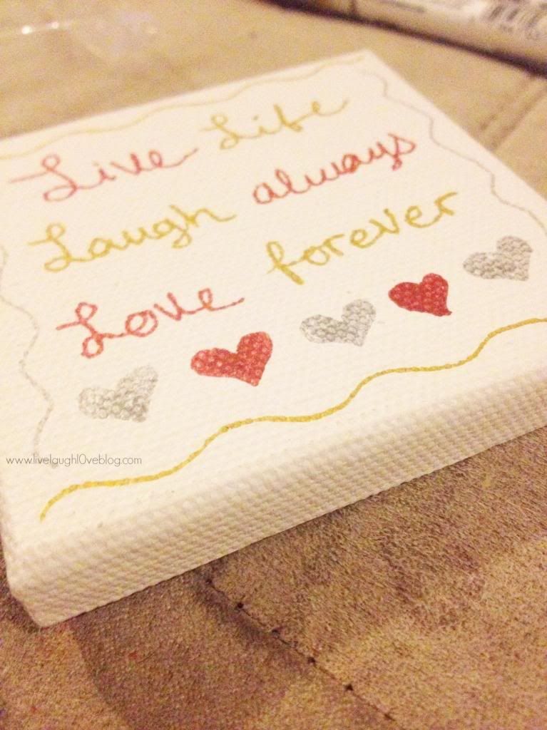 Live.Laugh.L0ve. // Mini Canvas Art Live.Laugh.L0ve. // Mini Canvas Art