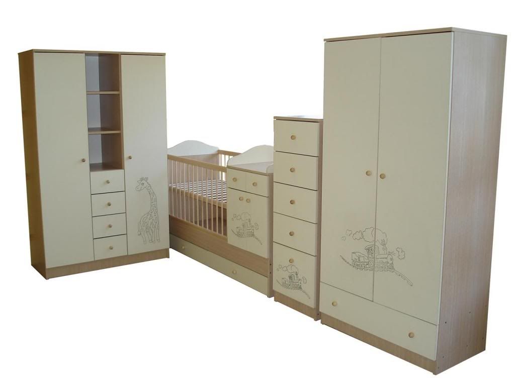 4in1 LUXURY Baby Cot Bed UNIT with CHANGING TABLE and CUPBOARD>HUGE Selection! eBay
