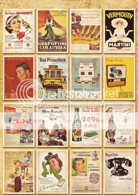 Lot of 32 Postcards Vintage Advertising Album postcard old Greeting ...